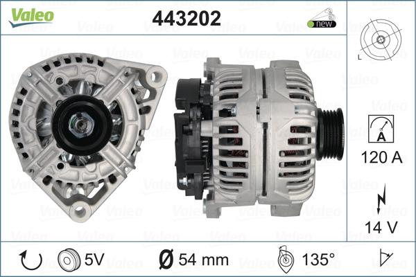 Valeo 443202 - Kintamosios srovės generatorius autoreka.lt