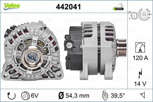 Valeo 442041 - Kintamosios srovės generatorius autoreka.lt