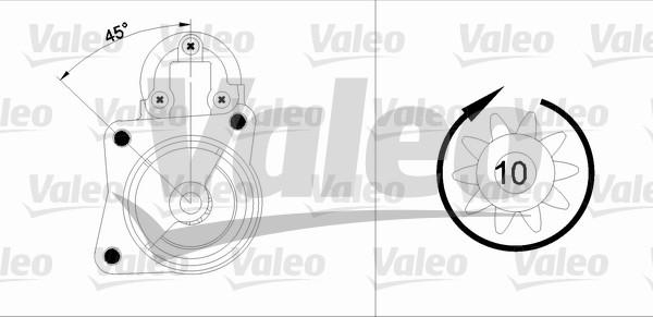 Valeo 455904 - Starteris autoreka.lt