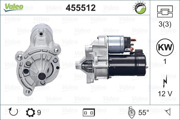 Valeo 455512 - Starteris autoreka.lt