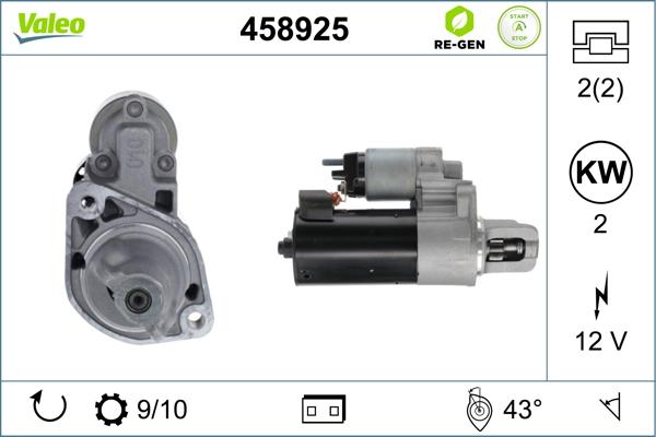 Valeo 458925 - Starteris autoreka.lt