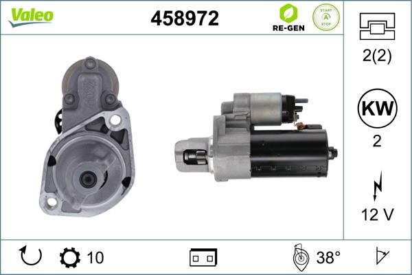 Valeo 458972 - Starteris autoreka.lt