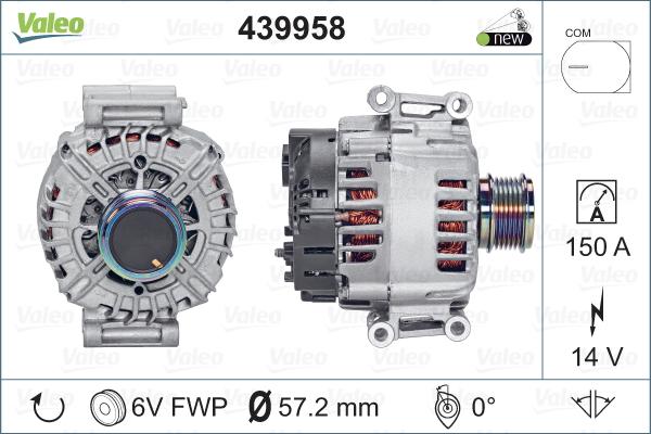 Valeo 439958 - Kintamosios srovės generatorius autoreka.lt