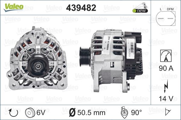 Valeo 439482 - Kintamosios srovės generatorius autoreka.lt