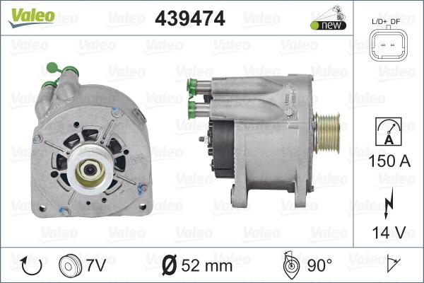 Valeo 439474 - Kintamosios srovės generatorius autoreka.lt