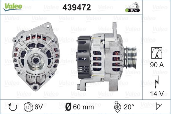 Valeo 439472 - Kintamosios srovės generatorius autoreka.lt