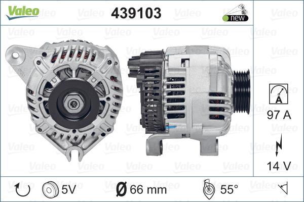 Valeo 439103 - Kintamosios srovės generatorius autoreka.lt