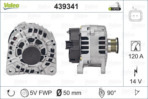 Valeo 439341 - Kintamosios srovės generatorius autoreka.lt