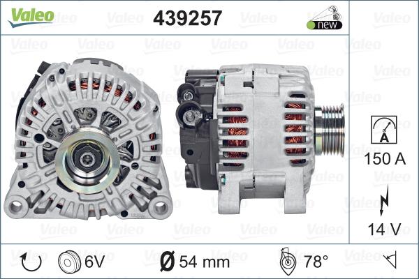 Valeo 439257 - Kintamosios srovės generatorius autoreka.lt