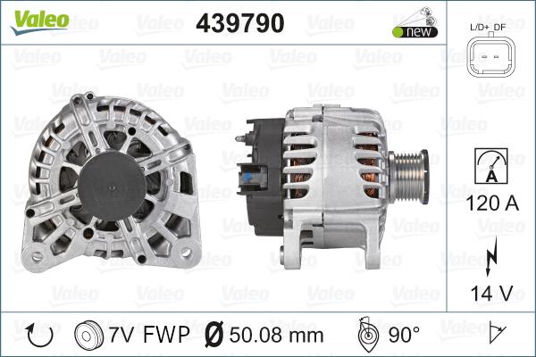 Valeo 439790 - Kintamosios srovės generatorius autoreka.lt