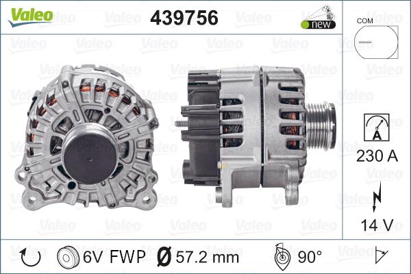 Valeo 439756 - Kintamosios srovės generatorius autoreka.lt