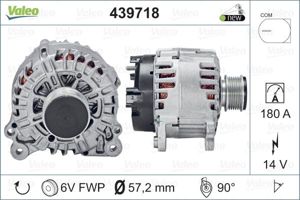 Valeo 439718 - Kintamosios srovės generatorius autoreka.lt