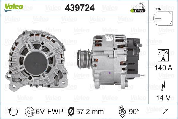 Valeo 439724 - Kintamosios srovės generatorius autoreka.lt