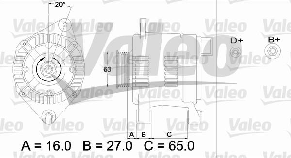 Valeo 436475 - Kintamosios srovės generatorius autoreka.lt