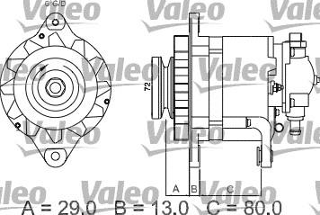 Valeo 436510 - Kintamosios srovės generatorius autoreka.lt