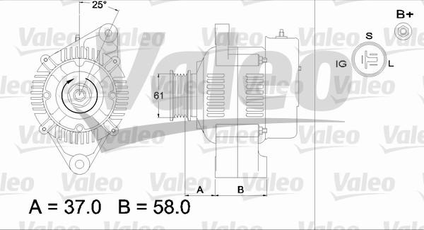 Valeo 436538 - Kintamosios srovės generatorius autoreka.lt