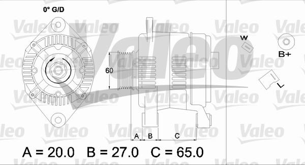 Valeo 436698 - Kintamosios srovės generatorius autoreka.lt