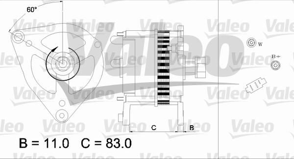 Valeo 436692 - Kintamosios srovės generatorius autoreka.lt