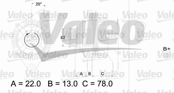 Valeo 436609 - Kintamosios srovės generatorius autoreka.lt