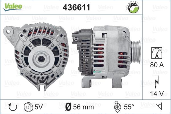 Valeo 436611 - Kintamosios srovės generatorius autoreka.lt