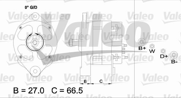 Valeo 436680 - Kintamosios srovės generatorius autoreka.lt