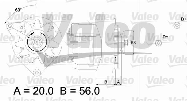 Valeo 436629 - Kintamosios srovės generatorius autoreka.lt