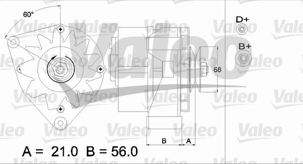 Valeo 436625 - Kintamosios srovės generatorius autoreka.lt