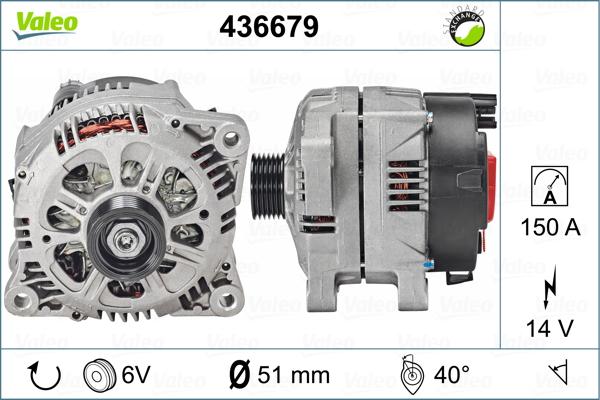 Valeo 436679 - Kintamosios srovės generatorius autoreka.lt