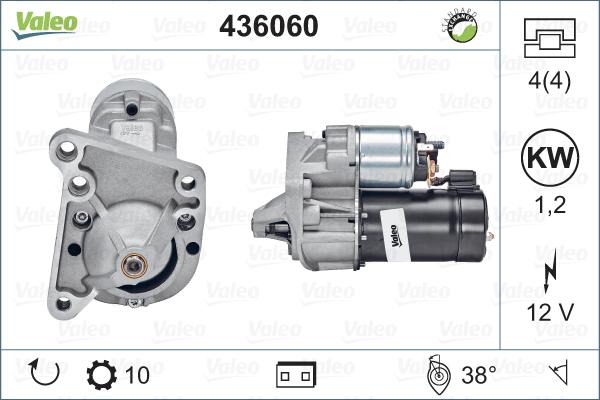 Valeo 436060 - Starteris autoreka.lt