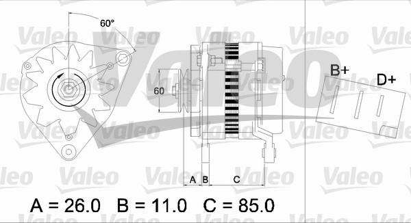 Valeo 436169 - Kintamosios srovės generatorius autoreka.lt