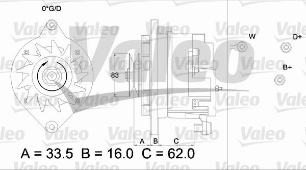 Valeo 436105 - Kintamosios srovės generatorius autoreka.lt