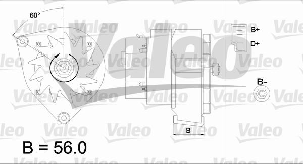 Valeo 436127 - Kintamosios srovės generatorius autoreka.lt