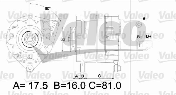 Valeo 436173 - Kintamosios srovės generatorius autoreka.lt