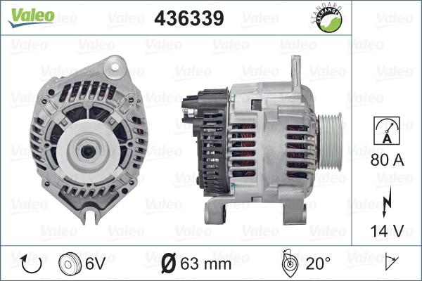 Valeo 436339 - Kintamosios srovės generatorius autoreka.lt