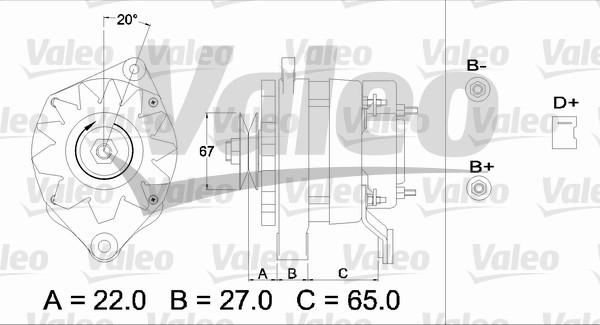 Valeo 436247 - Kintamosios srovės generatorius autoreka.lt