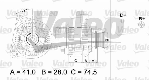 Valeo 436700 - Kintamosios srovės generatorius autoreka.lt