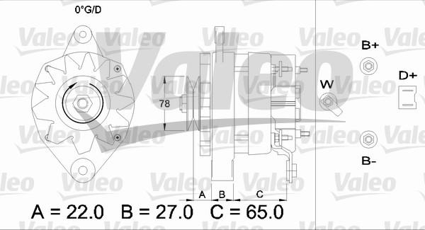 Valeo 433451 - Kintamosios srovės generatorius autoreka.lt