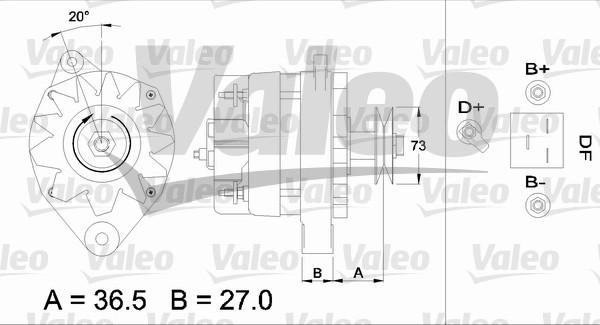 Valeo 433395 - Kintamosios srovės generatorius autoreka.lt