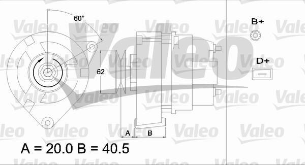 Valeo 433351 - Kintamosios srovės generatorius autoreka.lt