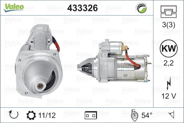 Valeo 433326 - Starteris autoreka.lt