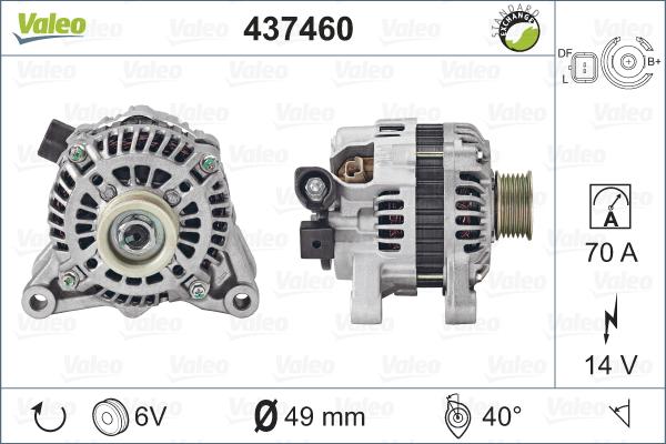 Valeo 437460 - Kintamosios srovės generatorius autoreka.lt