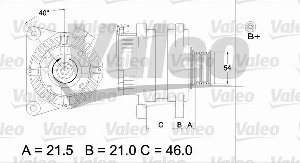 Valeo 437407 - Kintamosios srovės generatorius autoreka.lt