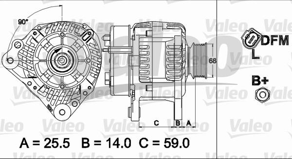 Valeo 437513 - Kintamosios srovės generatorius autoreka.lt