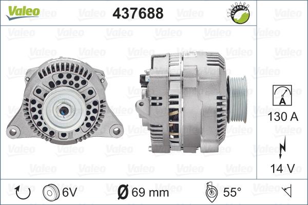 Valeo 437688 - Kintamosios srovės generatorius autoreka.lt