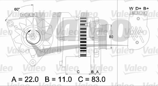 Valeo 437 049 - Kintamosios srovės generatorius autoreka.lt