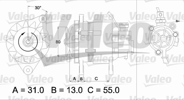 Valeo 437148 - Kintamosios srovės generatorius autoreka.lt