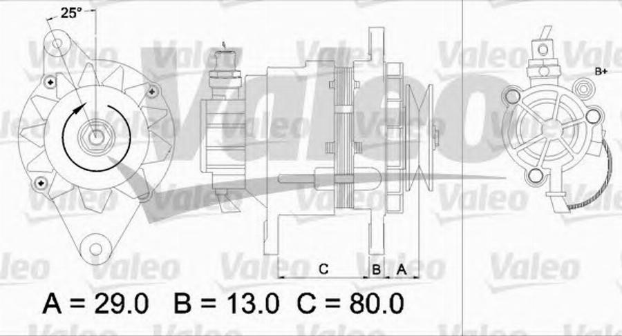 Valeo 437159 - Kintamosios srovės generatorius autoreka.lt