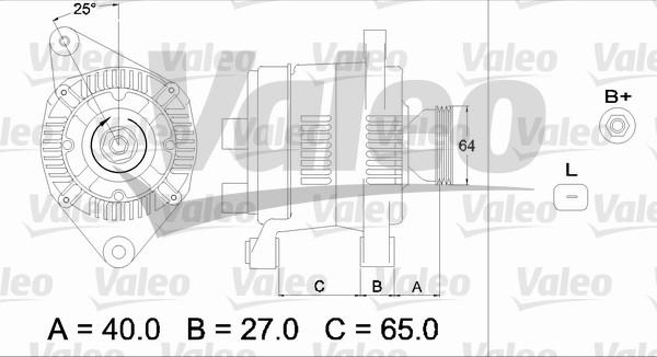 Valeo 437168 - Kintamosios srovės generatorius autoreka.lt