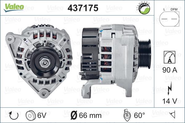 Valeo 437175 - Kintamosios srovės generatorius autoreka.lt