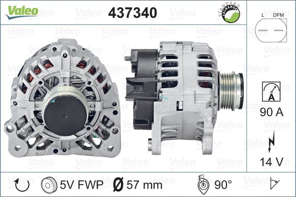 Valeo 437340 - Kintamosios srovės generatorius autoreka.lt